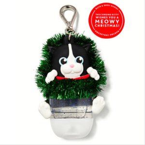 BBW Noise-Making Cat In Wreath PocketBac Holder